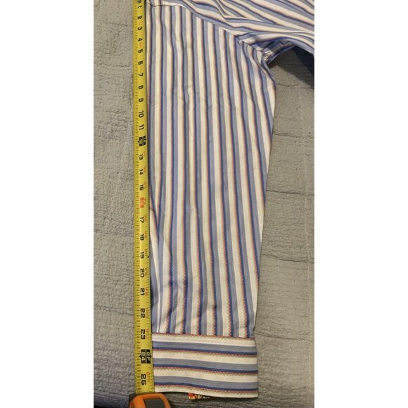 Robert Graham Mens Button Up/Dress Shirt/Long Sleeve/Flip cuff XL - Picture 14 of 16